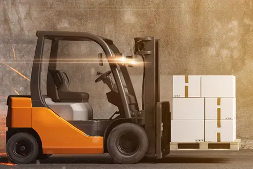 Carretilla elevadora para logistica